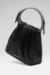 Vittoria Crystal Bag Black Satin And White Crystals