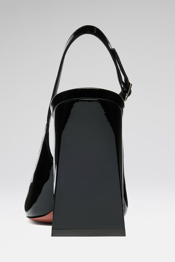 Charlotte Sling Black Patent