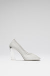 Charlotte Half Glass Pump White Mesh