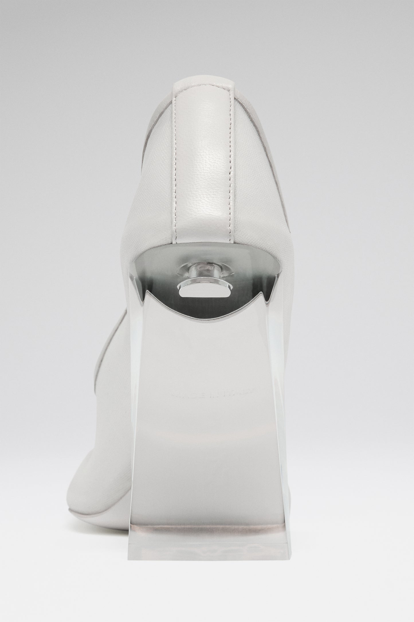 Charlotte Half Glass Pump White Mesh