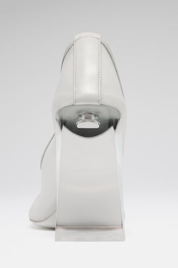 Charlotte Half Glass Pump White Mesh