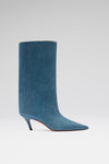 Fiona Boot 60 Suede Printed Denim