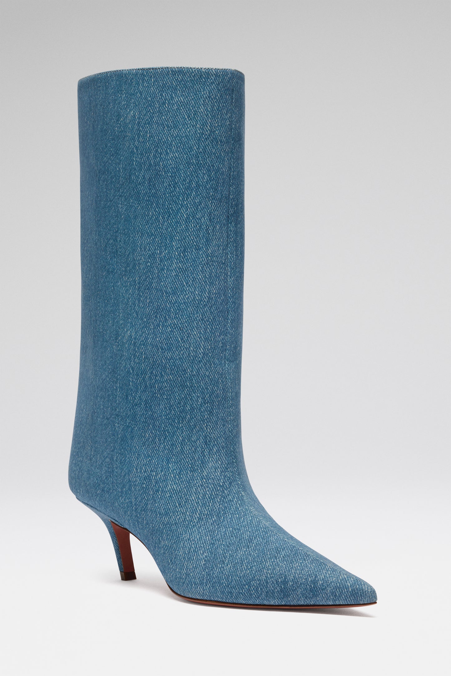 Fiona Boot 60 Suede Printed Denim