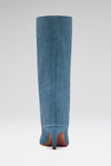 Fiona Boot 60 Suede Printed Denim