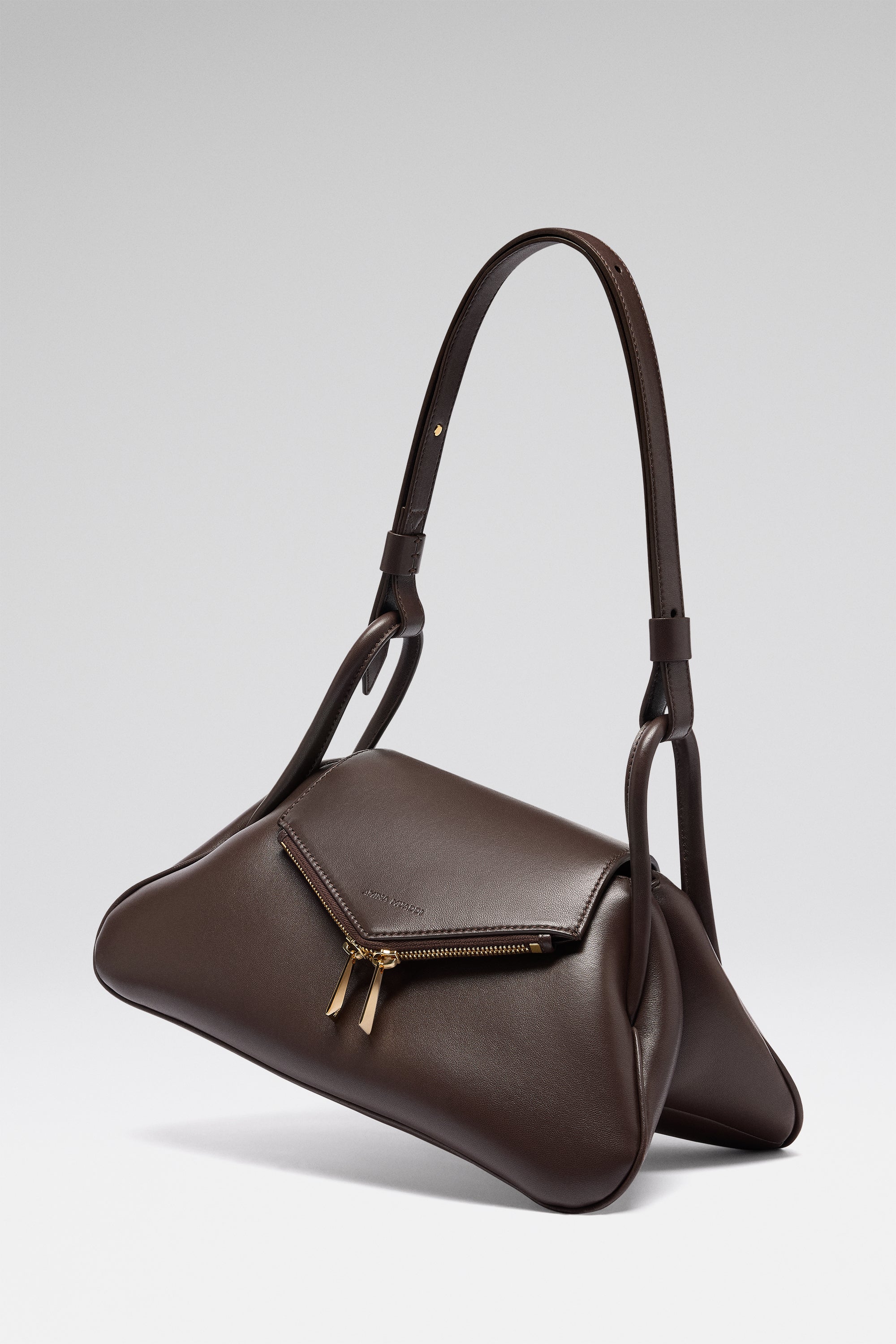 Gemini Shoulder Bag Coffee Nappa