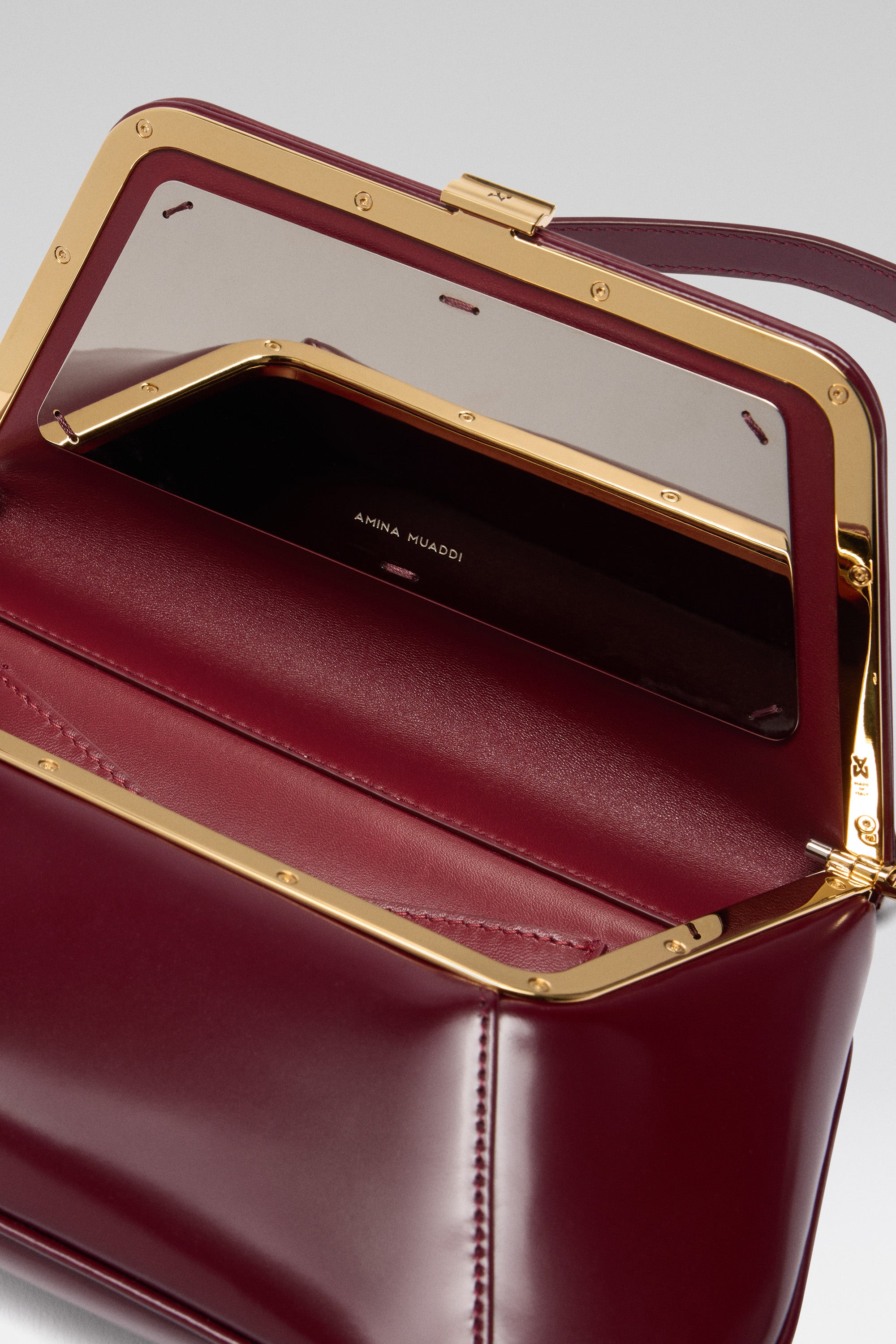ハンドバッグ AMINA MUADDI HAND BAG (AMISPAZZOLATO BLASILHARD) AMI