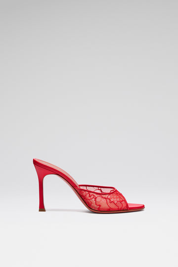 Alexa Lace Slipper 95 Red Lace<img>