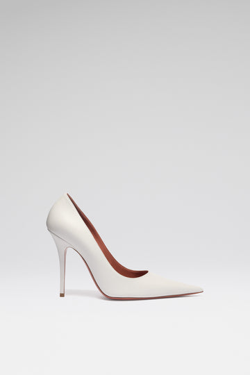 womens white leather dress pumps Women's Vittoria pump in white leather