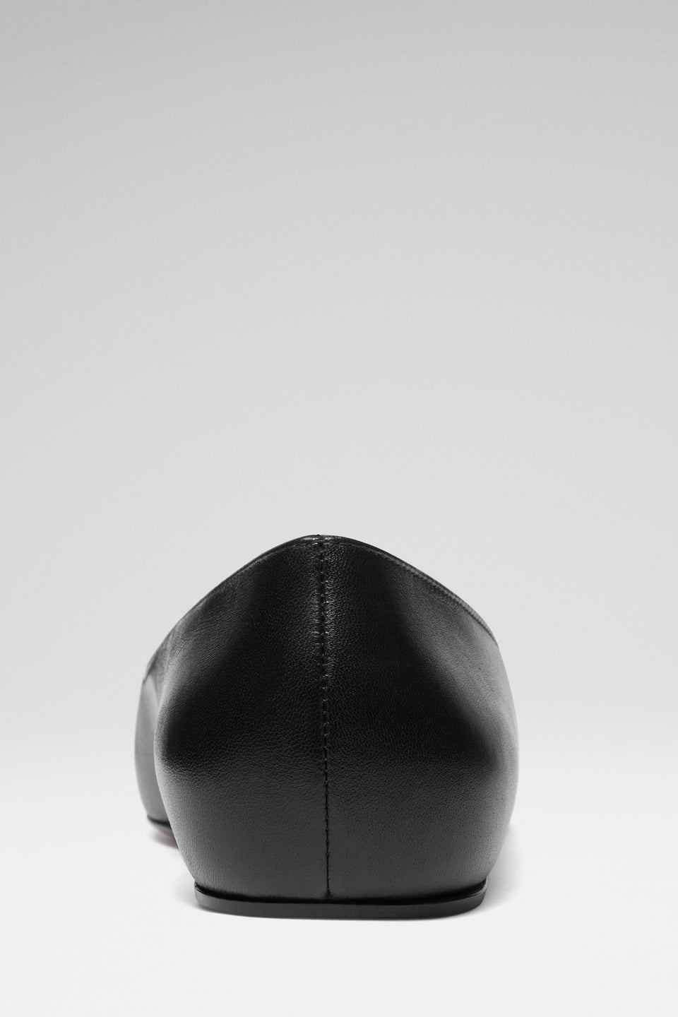 Camelia Flat Black Nappa And White Buckle