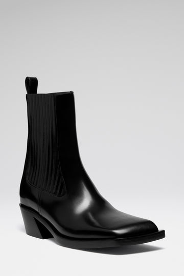 Chiara Chelsea Boot 40 Shiny Black Spazzolato