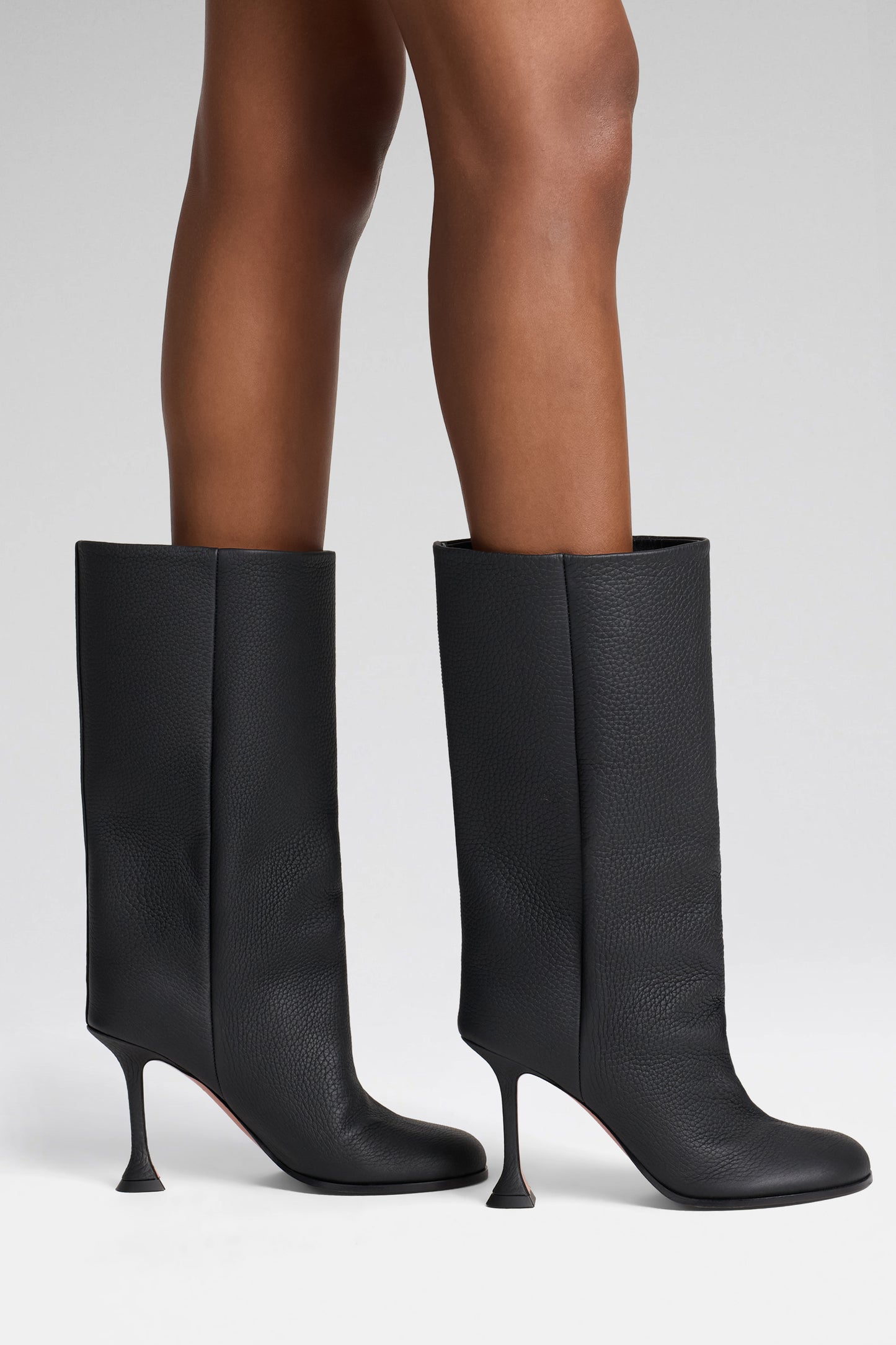 Liya Boot 95 Black Grainy Leather