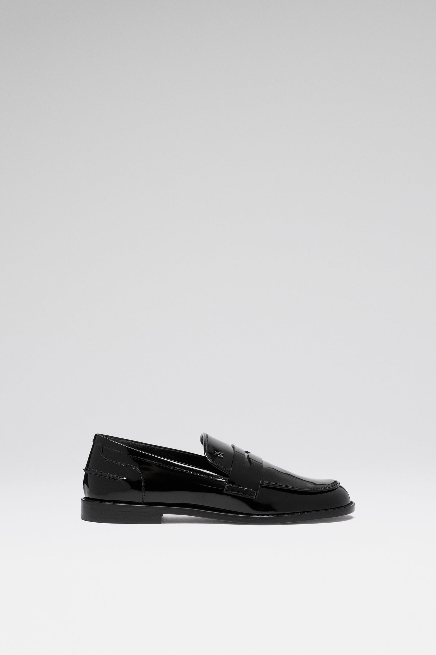 Tilda Loafer Shiny Black Spazzolato