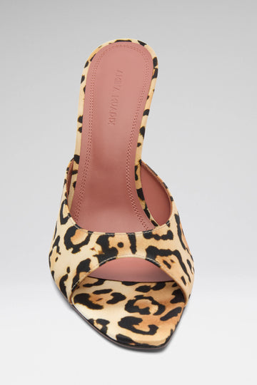 Alexa Slipper Leopard Print Satin