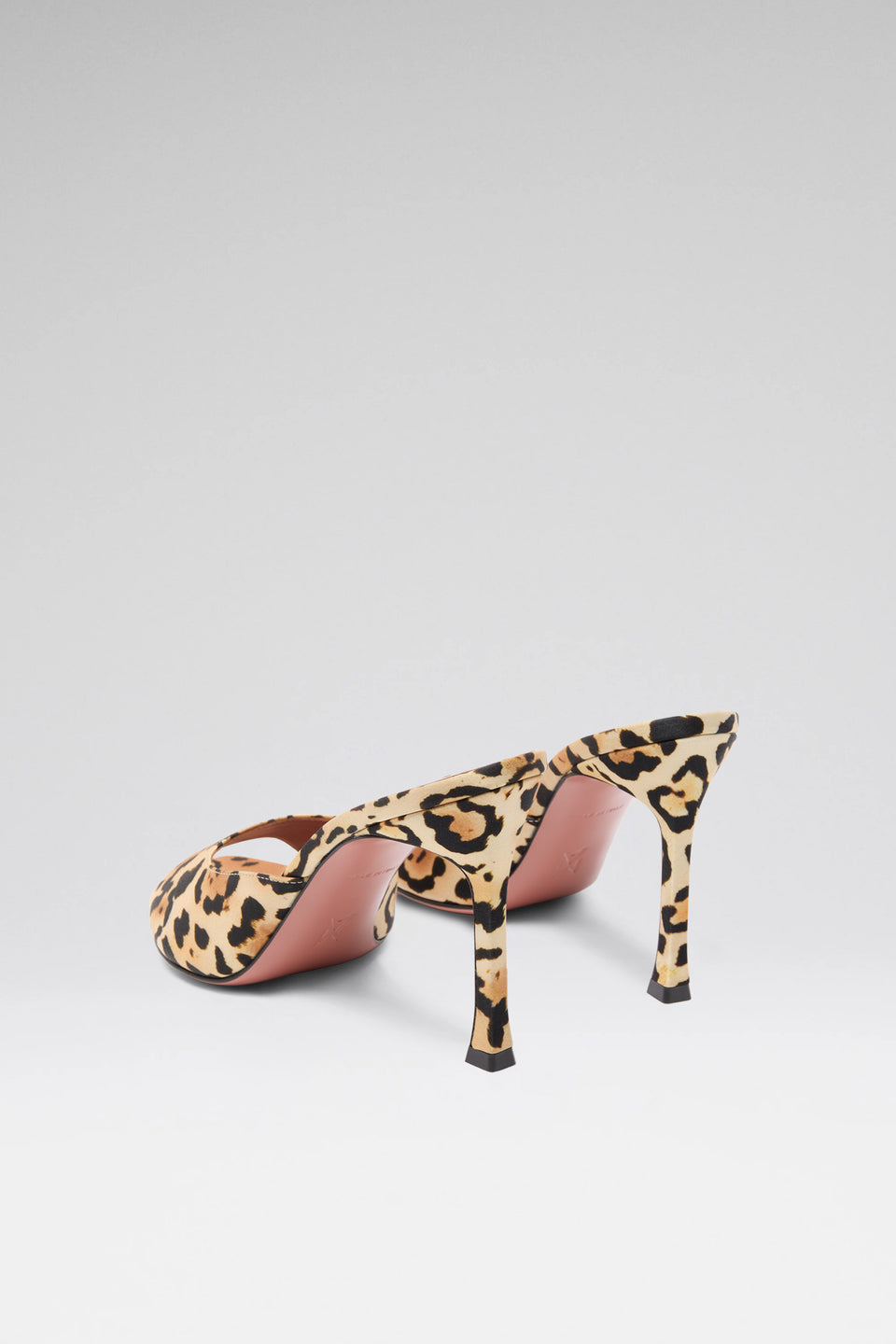 Alexa Slipper Leopard Print Satin