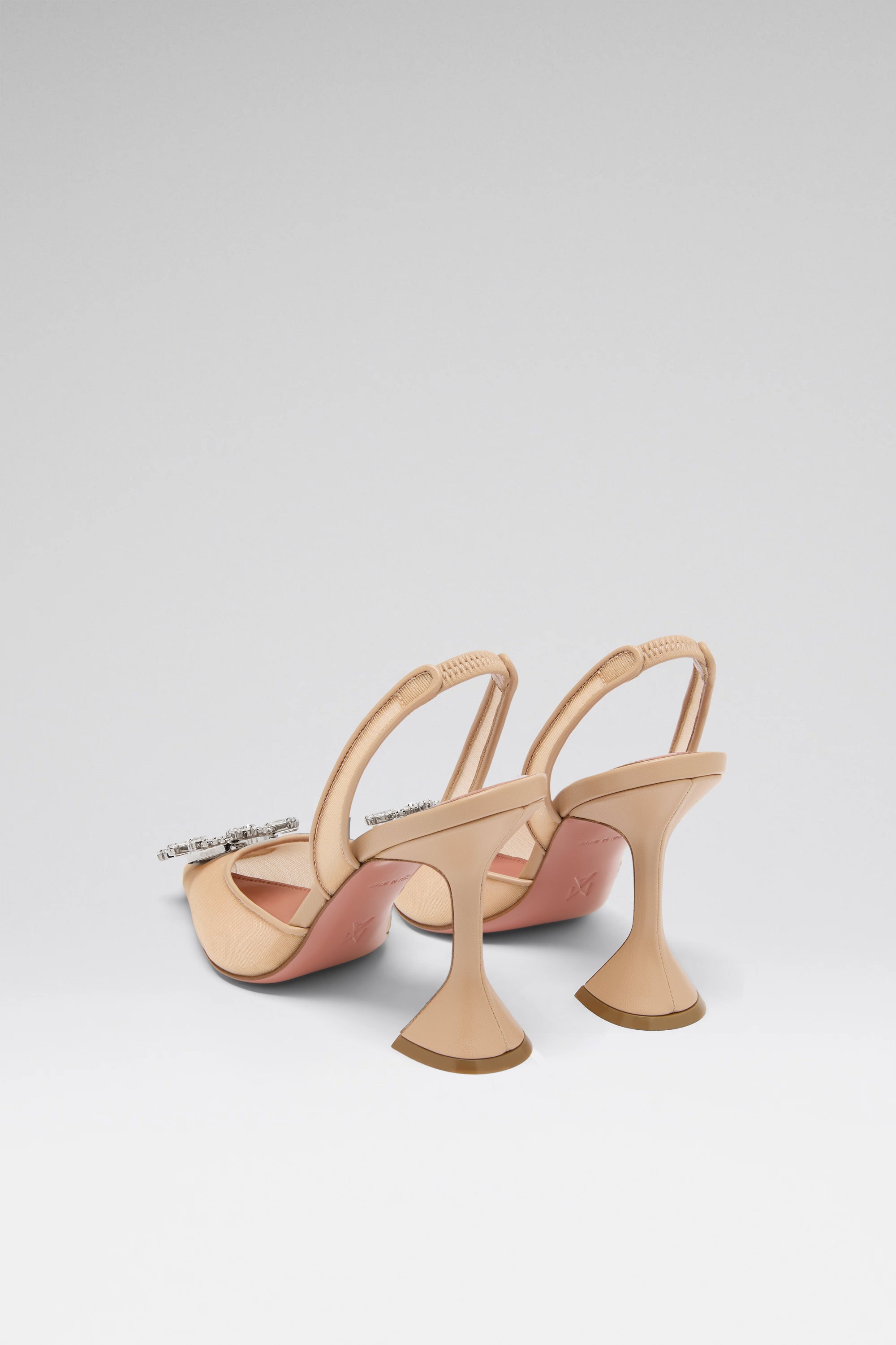 サンダル・ミュール Amina Muaddi Begum Slingbacks In Mesh BEGUM MESH SLING 95