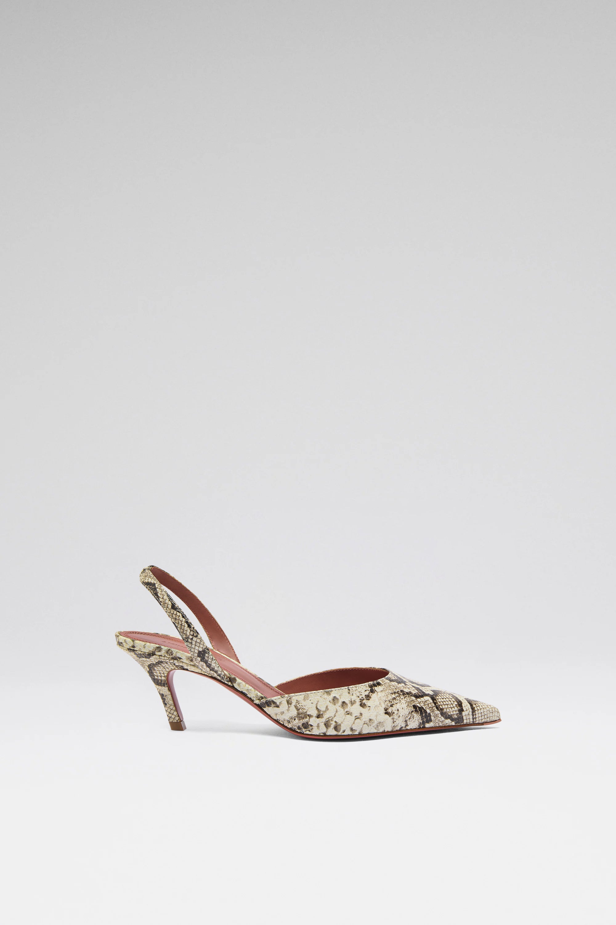 Sofia Sling 60 Shiny Snakeskin Print Leather