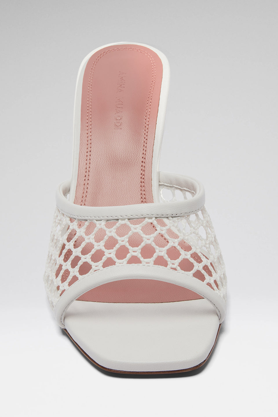 Lupita Net Slipper 70 White Raffia