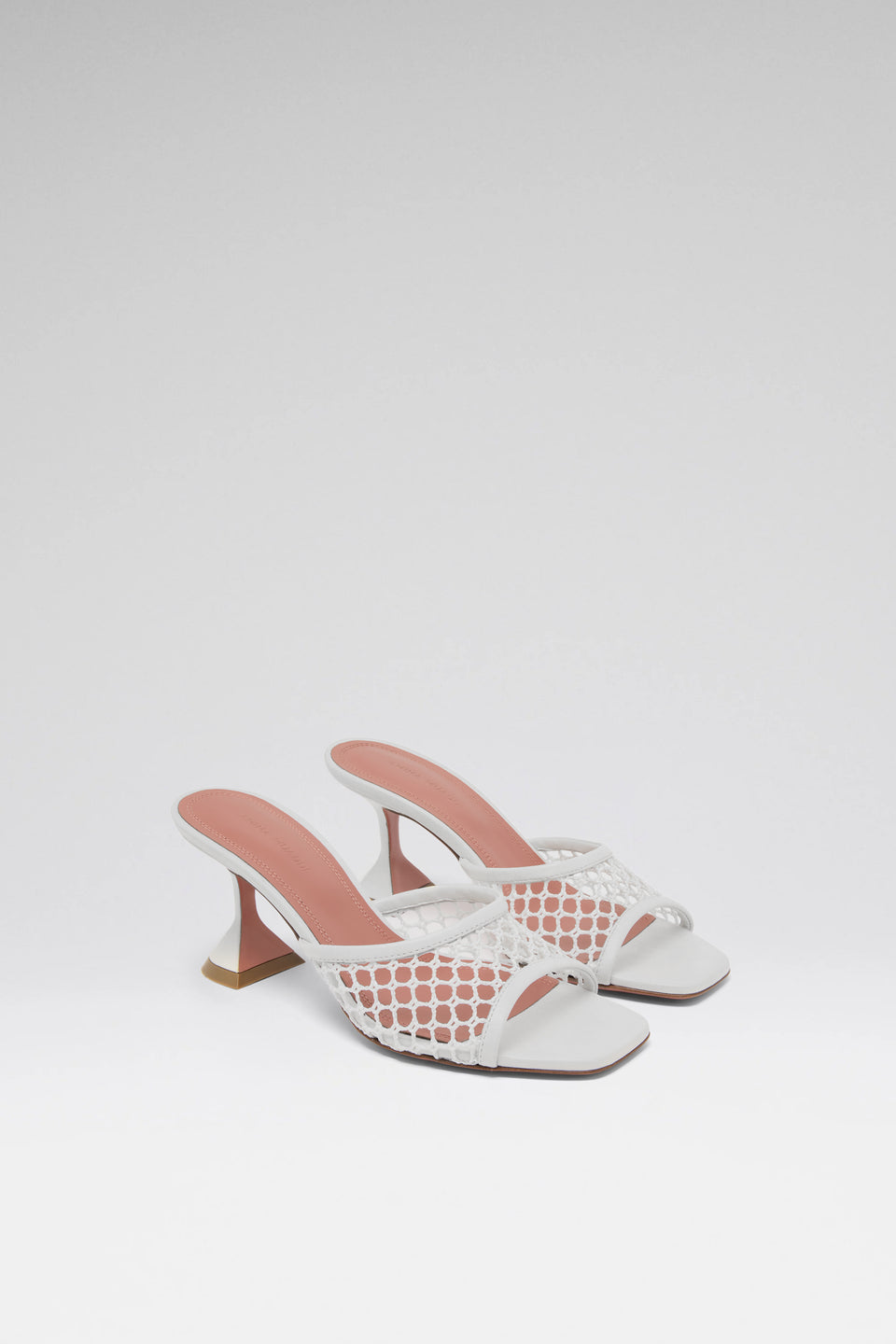 Lupita Net Slipper 70 White Raffia