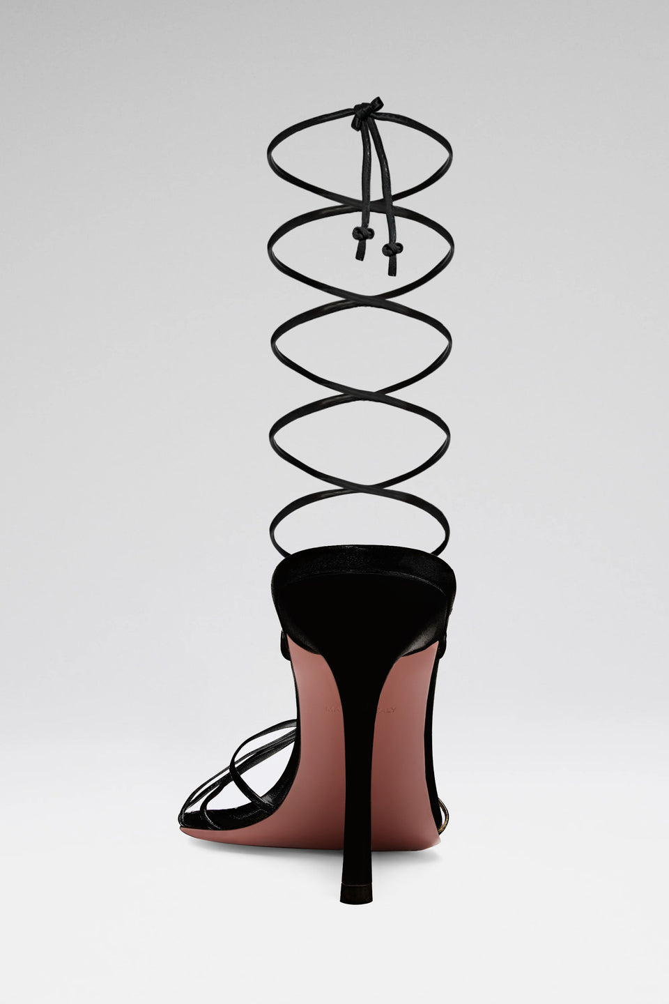 Lori Lace Up Sandal 95 Black Patent