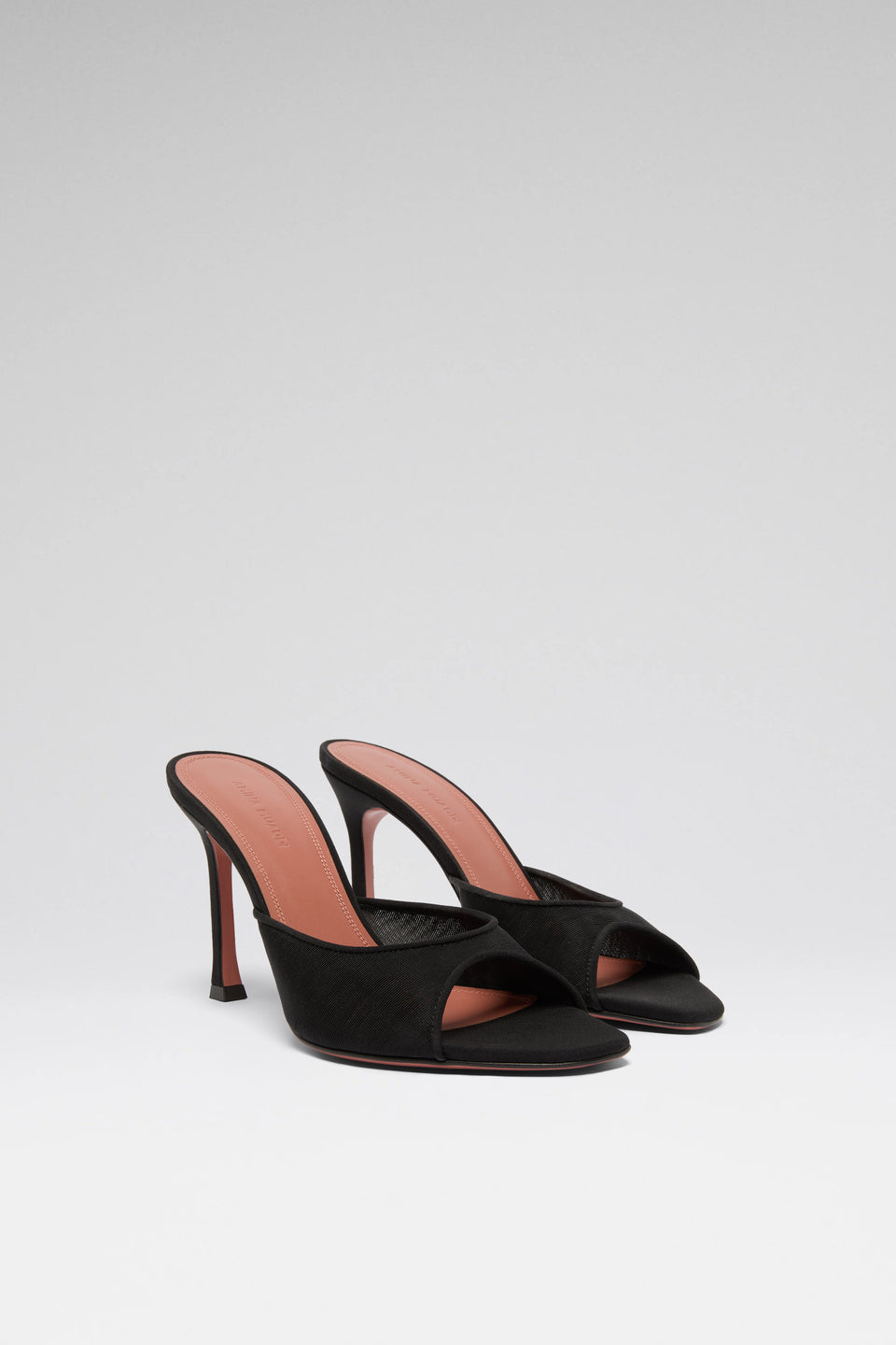 Alexa 95 luxury black mesh slippers for women