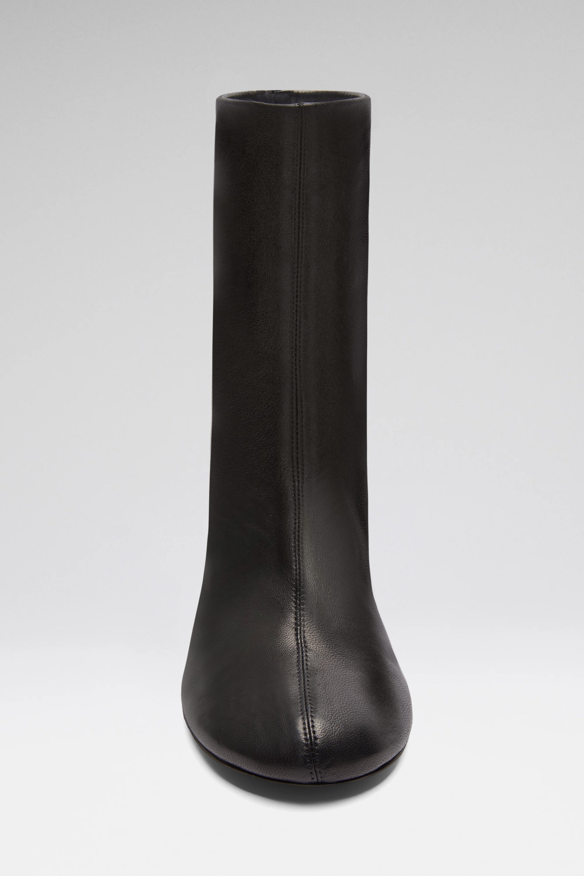 Iris Black Nappa Booties | Amina Muaddi Luxury Shoes For Women