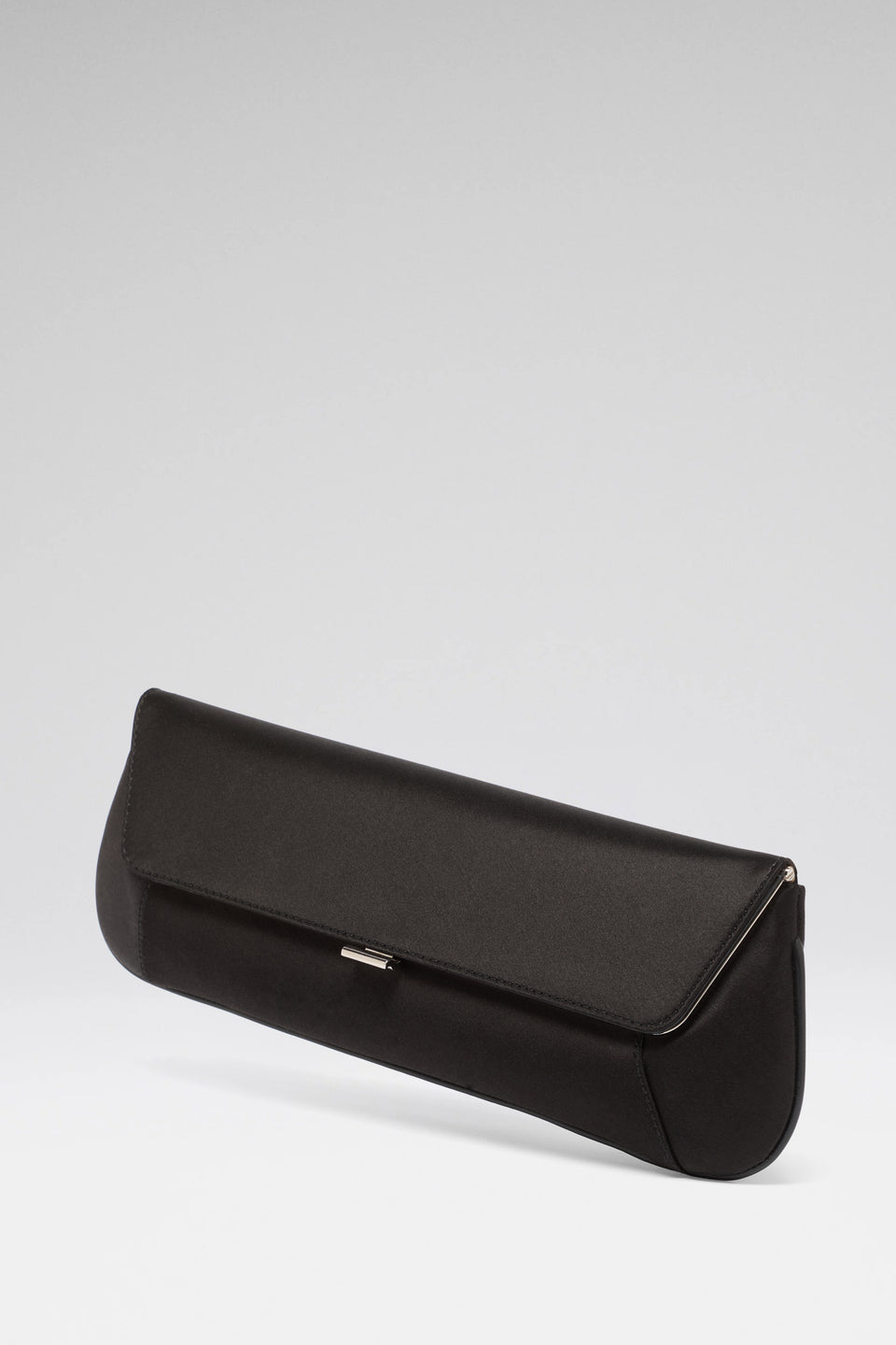 Ami Clutch Black Satin