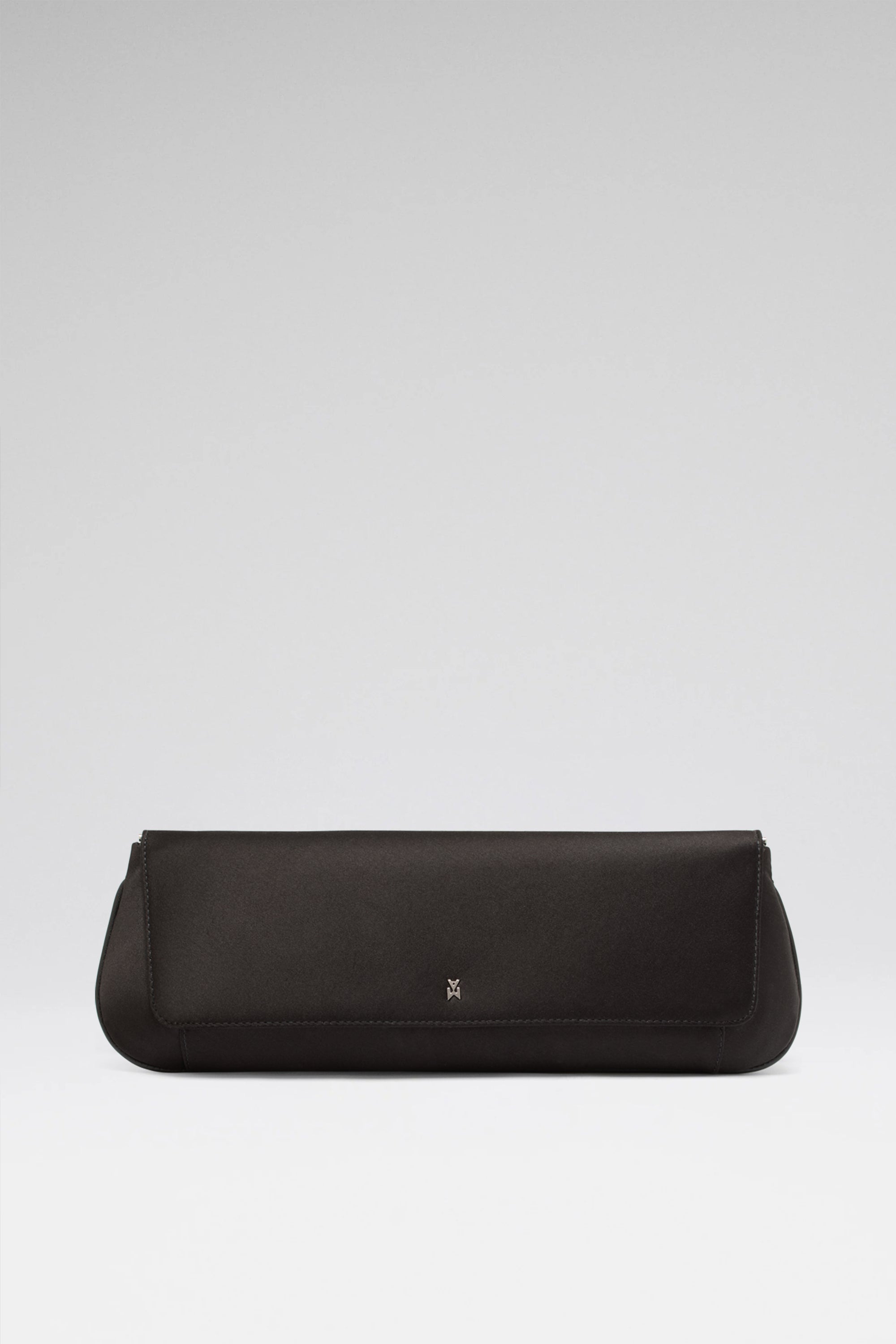 クラッチバッグ AMINA MUADDI CAMELIASATIN Clutches Camelia Clutch Black Satin
