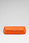 Ami Clutch Orange Satin
