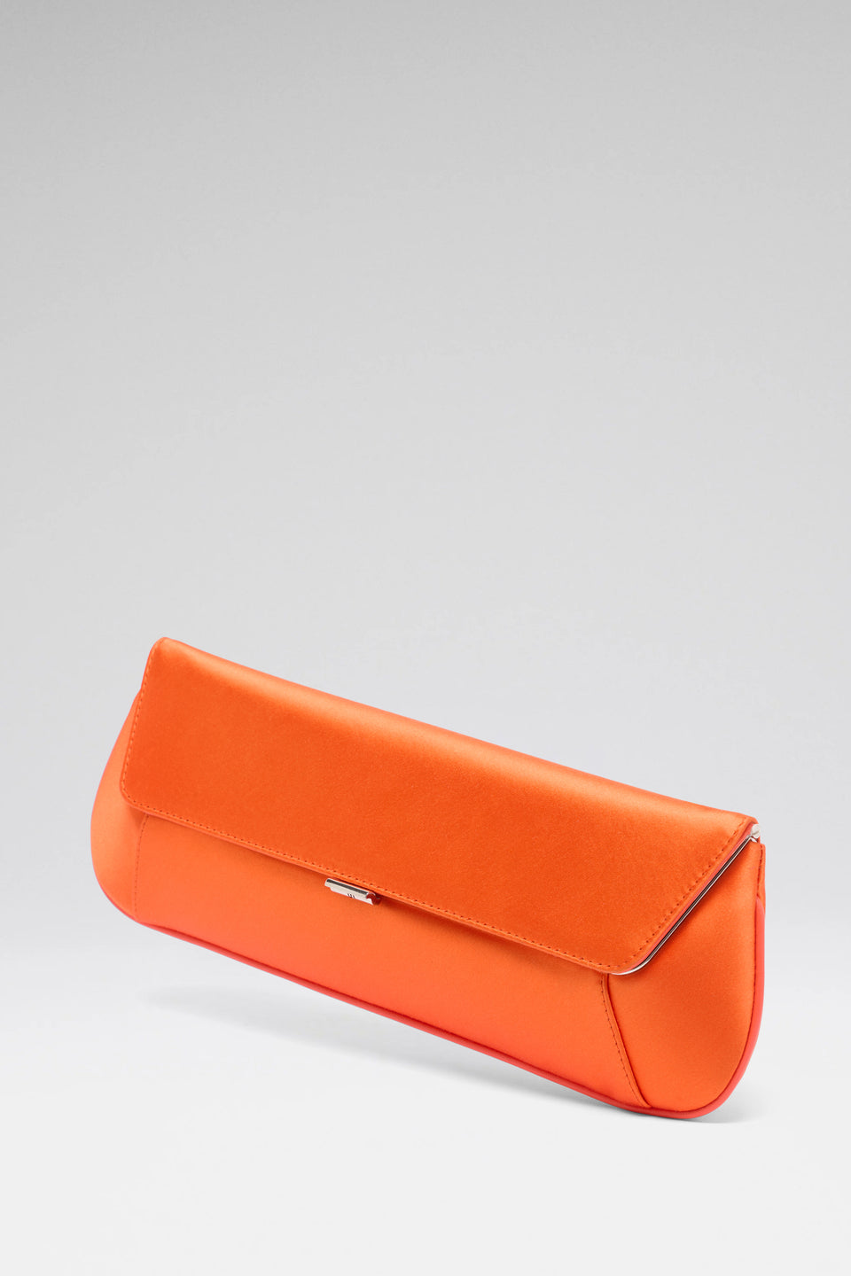Ami Clutch Orange Satin