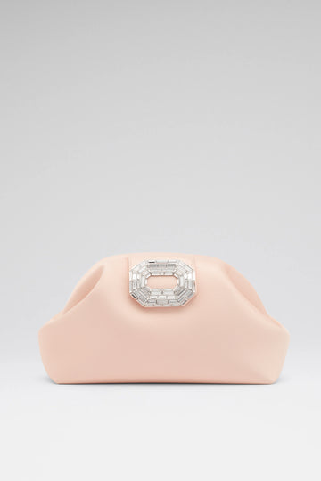 Camelia Clutch Champagne Satin