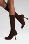 Veneda Stretch Boot 95 Coffee Fine Knit
