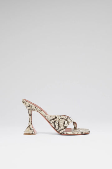 Shiona Slipper Print Snake Natural  