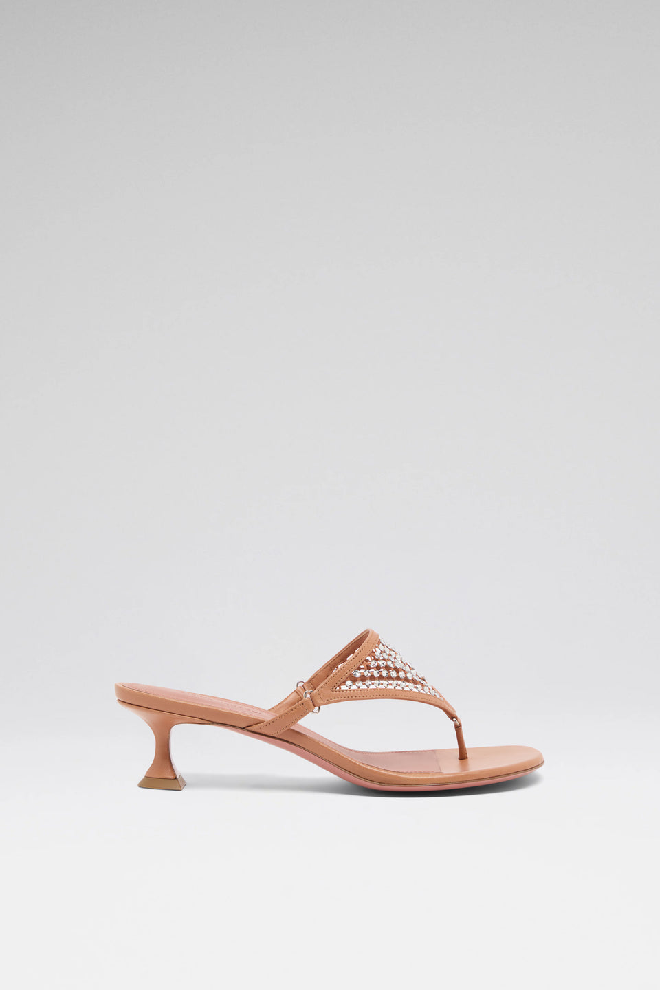 Cameron Crystal Net Sandal Latte Nappa