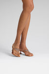 Cameron Crystal Net Sandal Latte Nappa