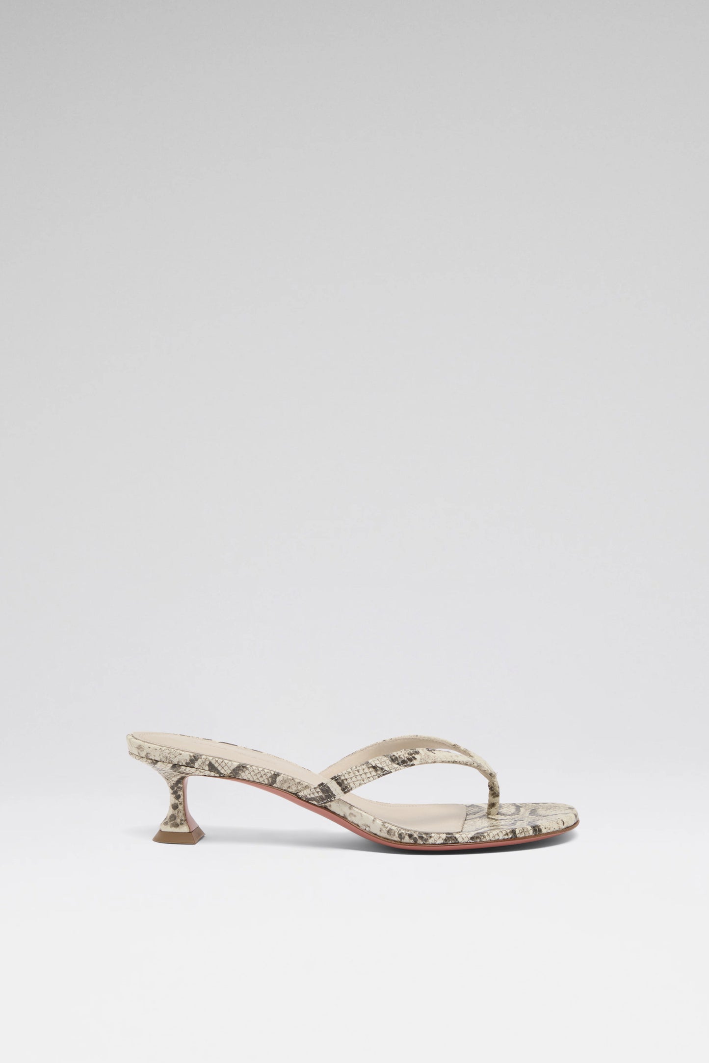 Juliette Thong Sandal 45 Print Snake Natural