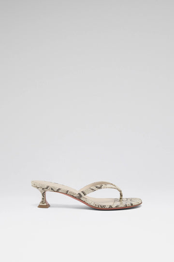 Juliette Thong Sandal 45 Print Snake Natural