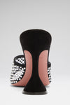 Lupita Crystal Net Slipper Black Suede And White Crystals