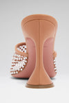 Lupita Crystal Net Slipper Latte Nappa And White Crystals
