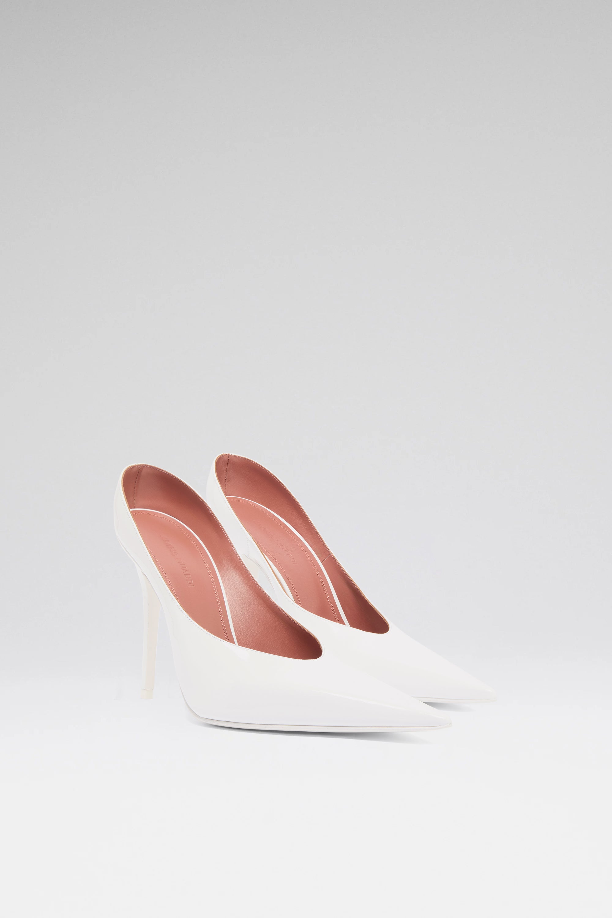サンダル・ミュール AMINA MUADDI Silver Leather Anok 105 Mules Anok Slipper 105 Silver Mirror