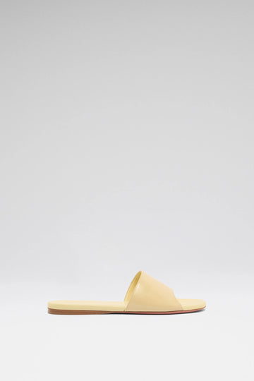 Bianca Flat Slipper Sand Crackle Patent