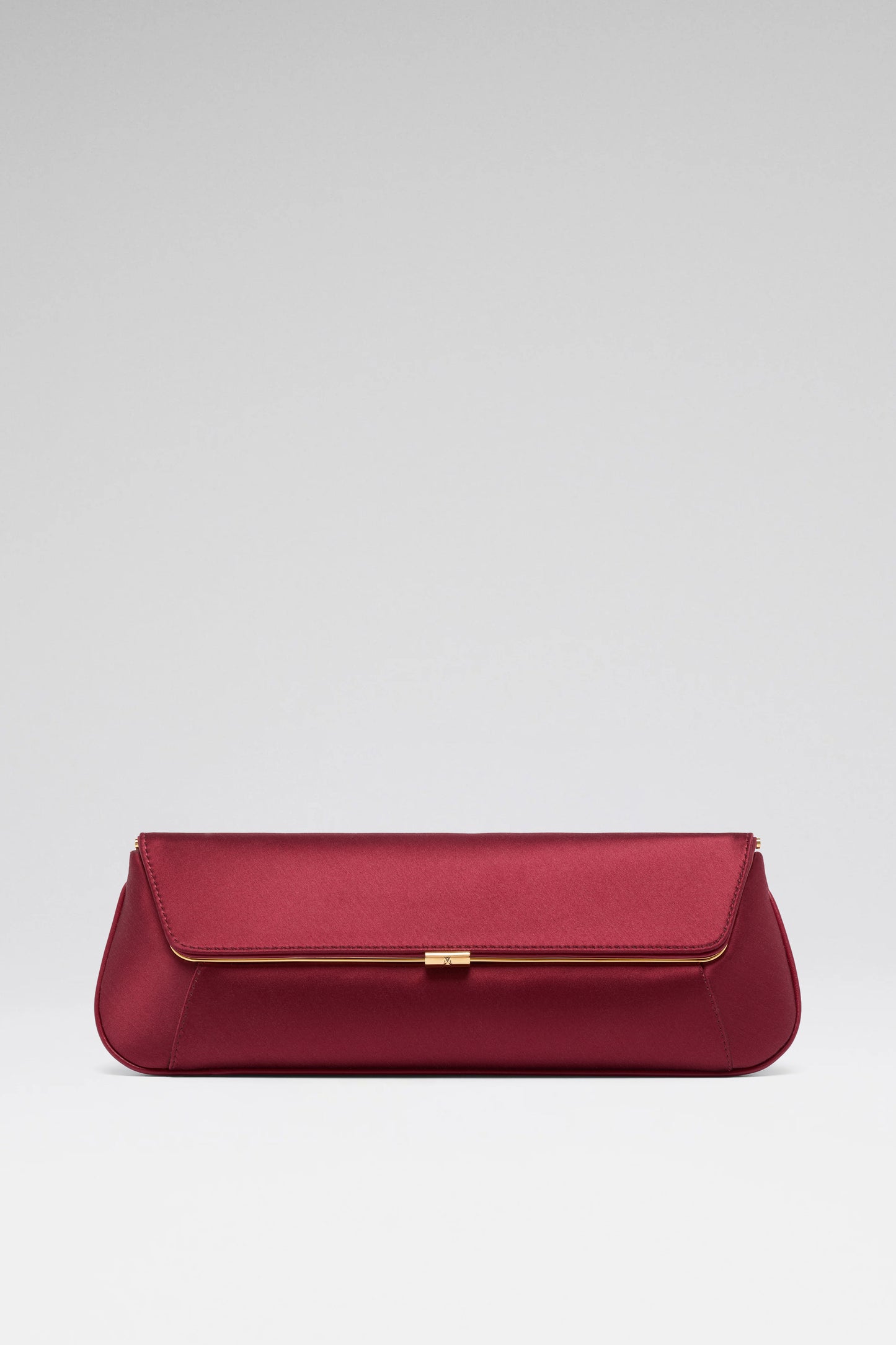 Ami luxury wine satin clutch bag