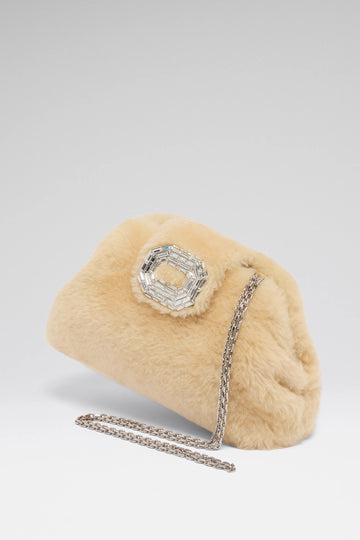 Camelia Bag Beige Shearling