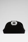 Camelia Clutch Black Velvet