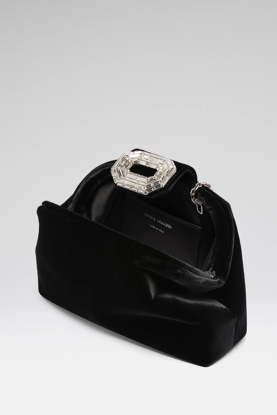 Camelia Clutch Black Velvet