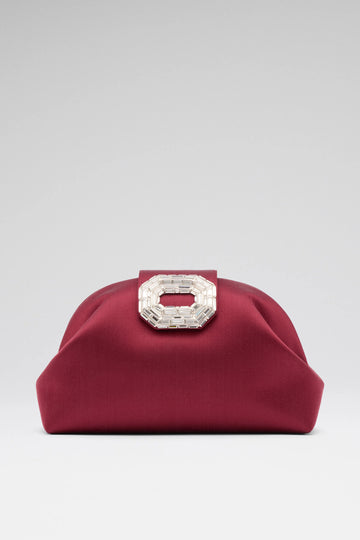 Camelia Bag Wine Satin