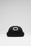 Camelia Micro Bag Black Satin