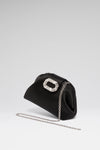 Camelia Micro Bag Black Satin