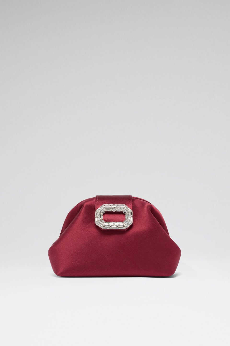 Camelia Micro Bag Wine Satin