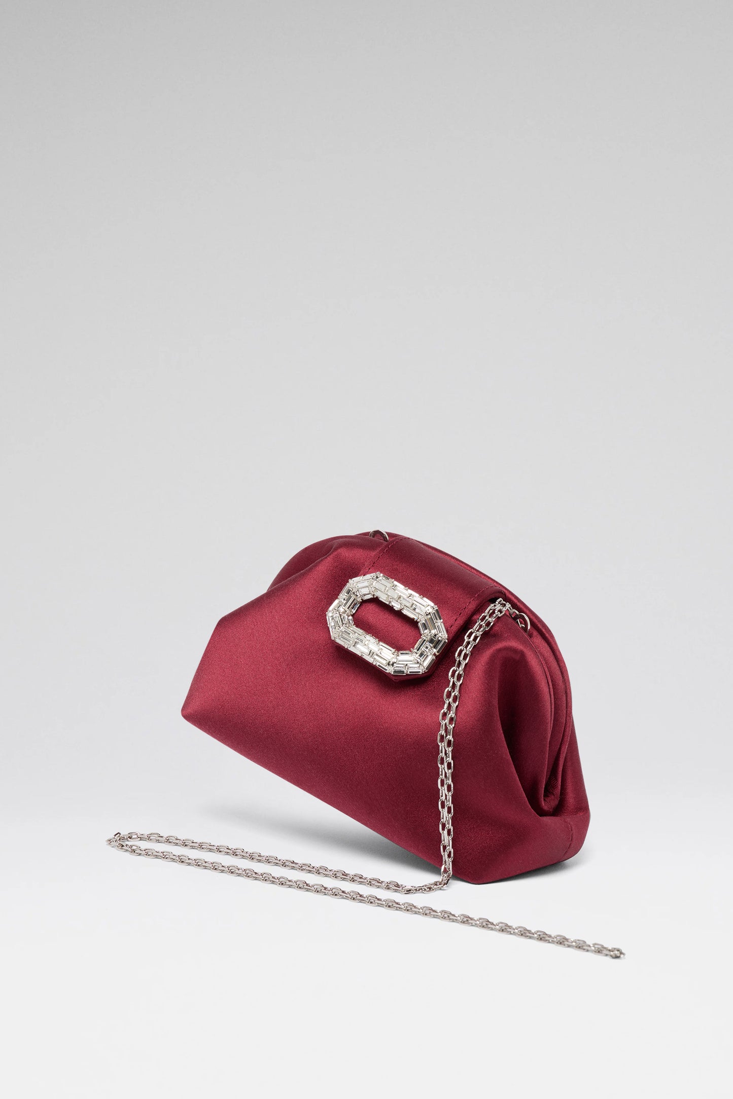 Camelia Micro Bag Wine Satin