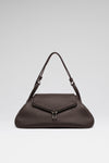 Gemini Large Bag Coffee Grainy Leather